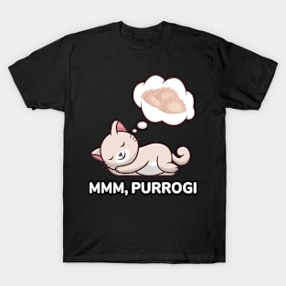 Polish Cat Dreaming About Pierogi T-Shirt